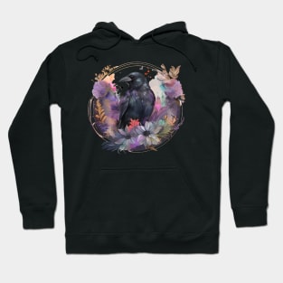 Raven Floral Hoodie